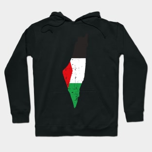 The Palestine Map And Flag - Falastine Wants Freedom Hoodie